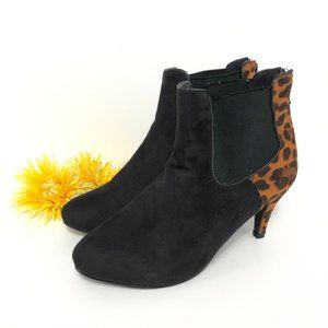 ANNIE BLACK SUEDE ANKLE  BOOTIES SIZE 8 NEW